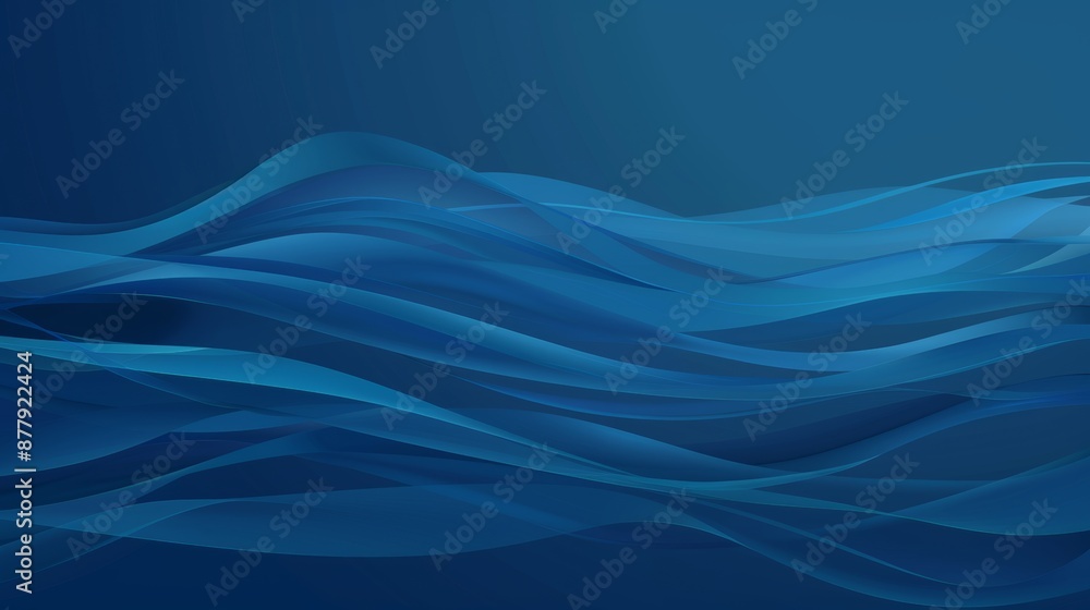 Aufkleber vibrant ocean wave background for presentation or website generative ai