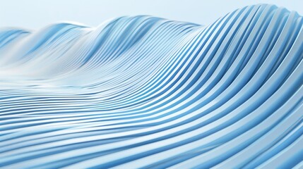 Obraz premium Wavy Light Blue Ripple Background for Design Templates Generative AI