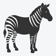 Stunning Zebra Silhouette Vector - High-Quality, Versatile Design for Your Creative Projects