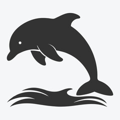 Elegant Dolphin Silhouette Vector, Perfect for All Your Design Needs