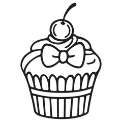 Black and white vector illustration for coloring books. Coloring book for children