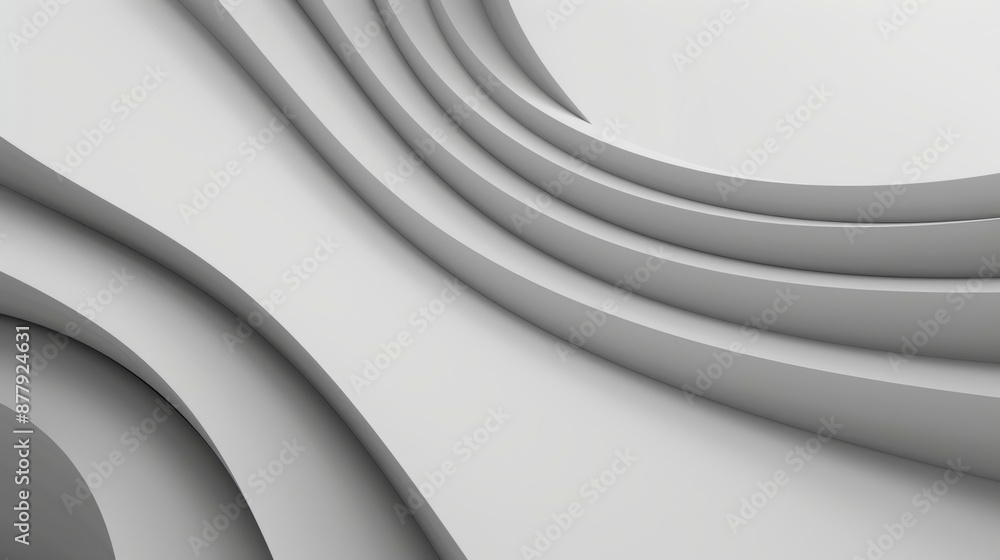 Poster stylish gray curve line background for presentation generative ai