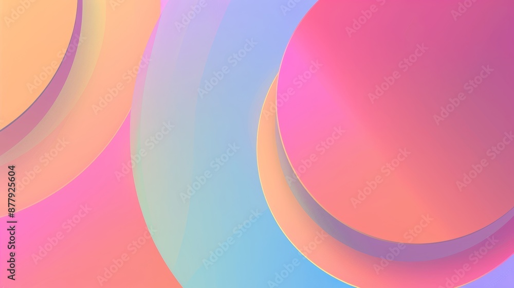 Poster vibrant geometric background for website landing page generative ai