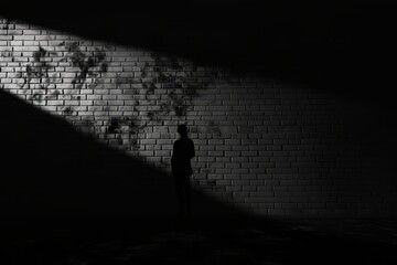 Overlay Shadows WALL PNG style with BLACK background