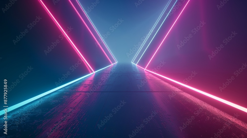 Poster vibrant diagonal light rays background for modern designs generative ai