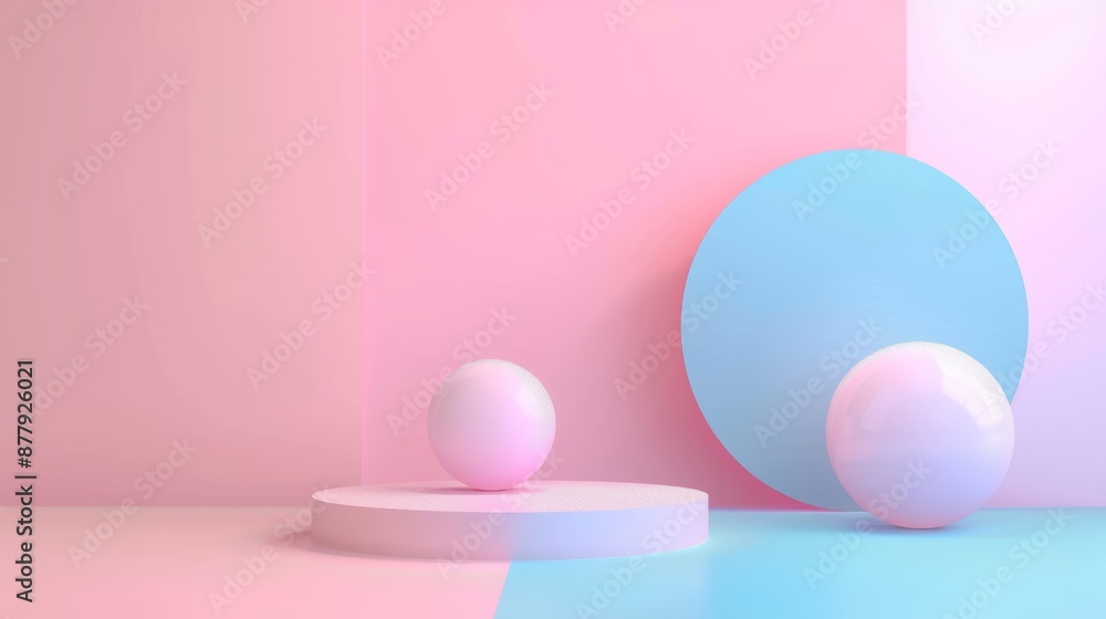 Poster vibrant pastel color abstract background for creative projects generative ai