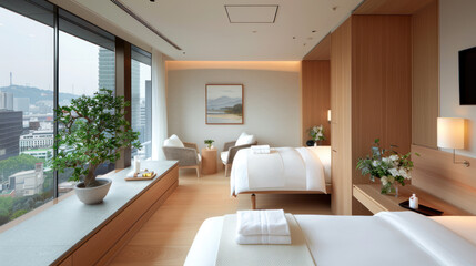 Brown ornament spa facility accommodation for comfort in lifestyle hotel