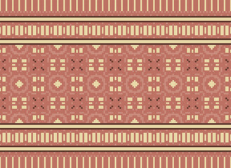 Motif ethnic handmade beautiful Ikat art.Ikat ethnic tribal, boho colors seamless wallpaper. Ethnic Ikat abstract background art.