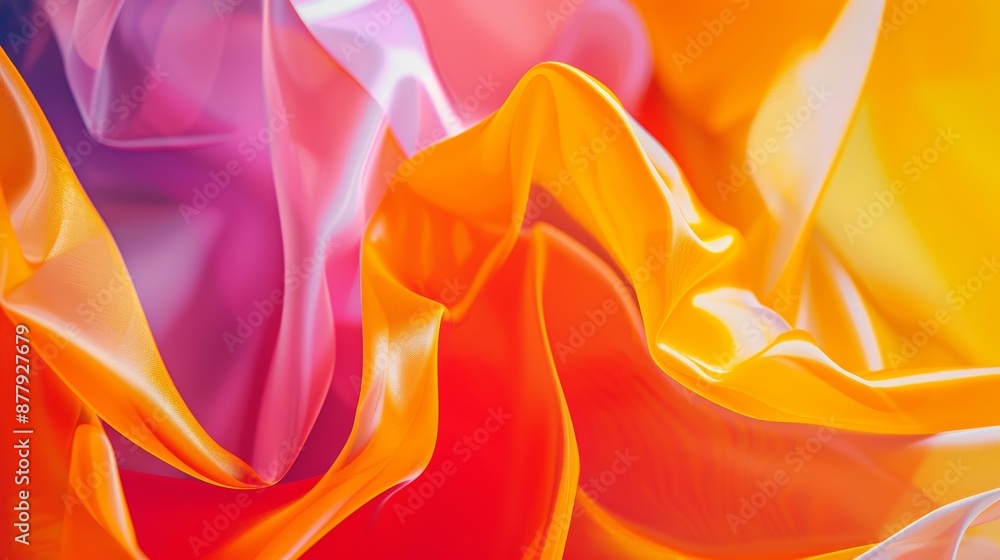Aufkleber vibrant abstract background for business presentations generative ai
