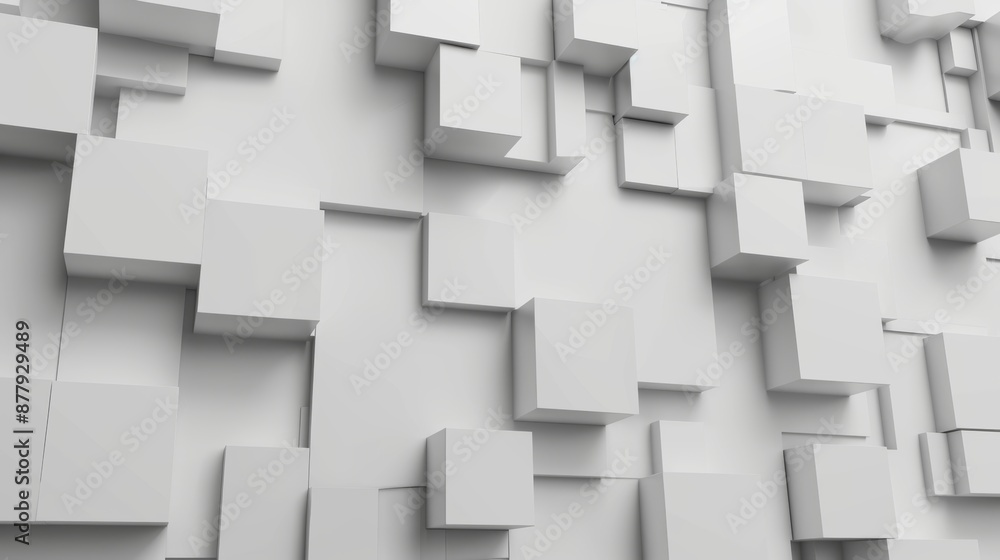 Aufkleber modern geometric background for tech presentations generative ai