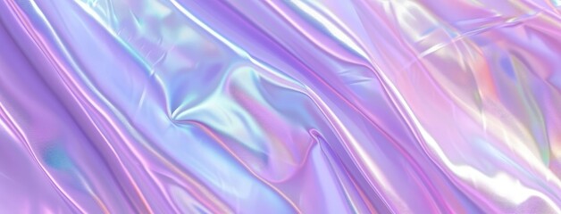 Obraz premium Iridescent Fabric Texture in Pastel Hues