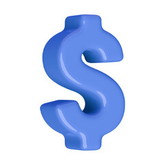 Dollar Symbol Sign 3D Render