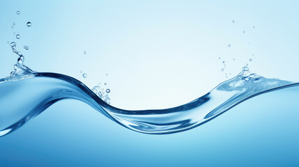 Purity in Motion: Crystal Clear Water Wave