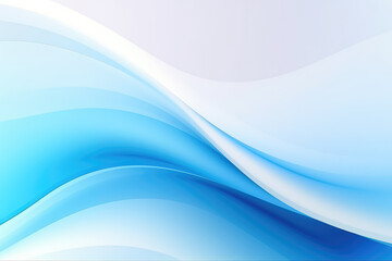 Serene Blue Abstract Wave Design