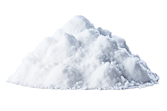 Realistic snow small pile PNG with transparent background for winter and holiday designs, ideal for christmas projects, seasonal decorations, and digital artworks