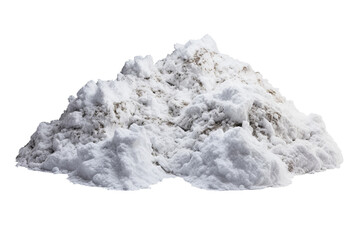 Realistic snow small pile PNG with transparent background for winter and holiday designs, ideal for christmas projects, seasonal decorations, and digital artworks