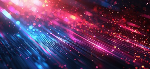 Obraz premium Abstract Neon Lights and Sparkles