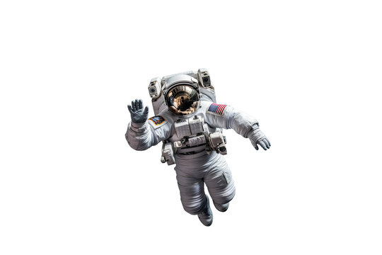 Astronaut in Space Suit on Transparent Background for Space Exploration Projects and Decor, PNG Format for Easy Use in Creative Designs