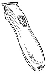 shaving machine handdrawn illustration