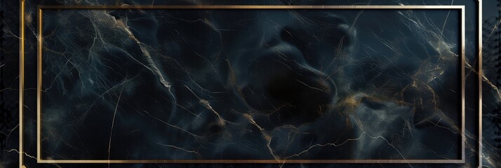 Fototapeta premium Luxury Black Marble Texture with Gold Veins