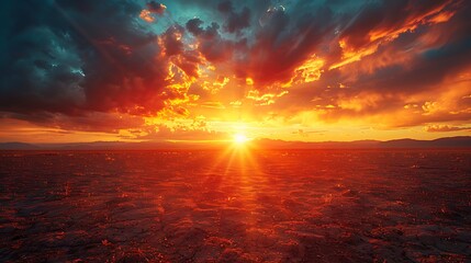 sunset in the clouds