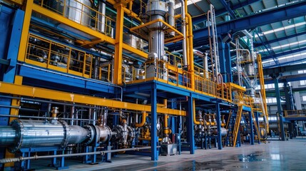Fototapeta premium Modern Industrial Production Facility Interior