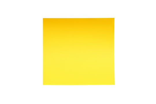 Sticky note top view PNG style with transparent background for office and school supplies, digital scrapbooking, and note-taking design projects