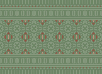 Ethnic style abstract Navajo geometric tribal vector seamless pattern background. tribal patterns, African tribal patterns, native American patterns. 