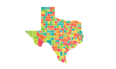 Map of the Texas state.used for education,Travel worldwide, earth geography website layouts, background, Study geography,work in graphics.Suitable for tourists students and graphic design.