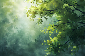 Green Leaves Illustration