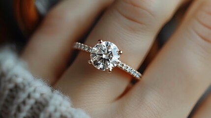 hand holding a diamond