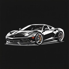 an ai generated image, hyper sports car
