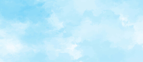 Gradient light white sky background with fluffy clouds .Nature landscape in environment day horizon skyline view .cloudy in sunshine calm bright winter air background .