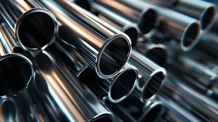 stack of steel pipes