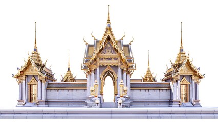 Naklejka premium abstract pearly gate isolate on white background