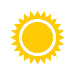 Sun icon. Sun vector illustration. Summer, weather, heat.