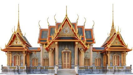 abstract pearly gate isolate on white background