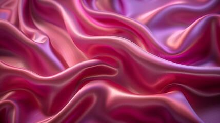 Obraz premium luxurious pink silk fabric with smooth texture and rich vibrant colors