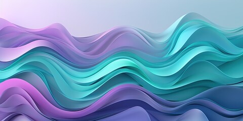 Obraz premium Abstract Wavy Background with Blue and Purple Hues