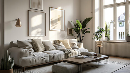 Modern architecture living room interiors