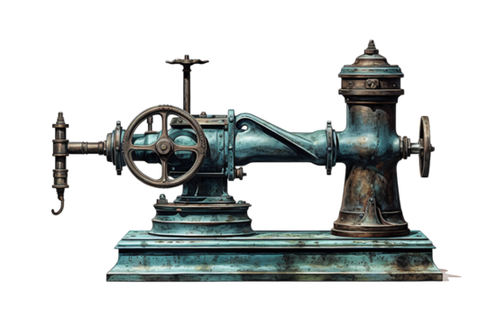 Blue-Handled Pliers With Gold Accents Ready to Work on a White or Clear Surface PNG Transparent Background