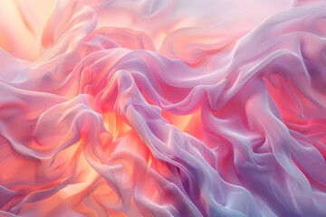 Obraz premium Abstract Pink and Orange Fabric Background