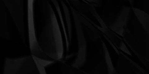 Black crumpled paper background texture pattern overlay. wrinkled high resolution arts craft and Seamless black crumpled paper cardboard crinkle rumpled background.	
