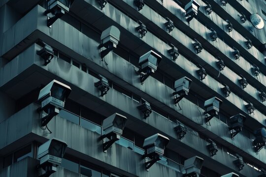 A dystopian society ruled by a totalitarian regime, where dissent is crushed with brutal efficiency and citizens live, Generative AI 