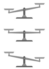 秤のイラストセット