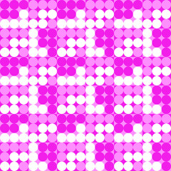 Beautiful of Colorful Pink Circle, Repeated, Abstract, Illustrator Pattern Wallpaper. Image for Printing on Paper, Wallpaper or Background, Covers, Fabrics