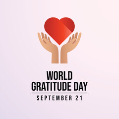 vector graphic of World Gratitude Day ideal for World Gratitude Day celebration.
