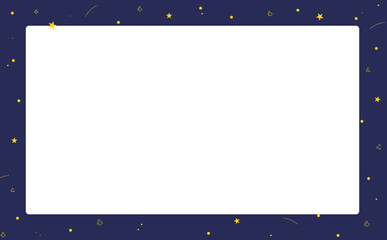 シンプルな星空のフレーム2