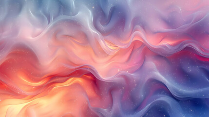 Obraz premium Abstract Background with Wavy Lines and Glimmering Lights