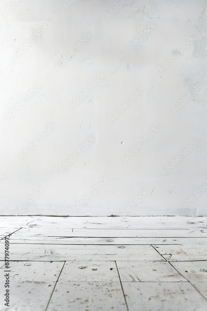 Wall mural plain white simple interior architecture background generative ai
